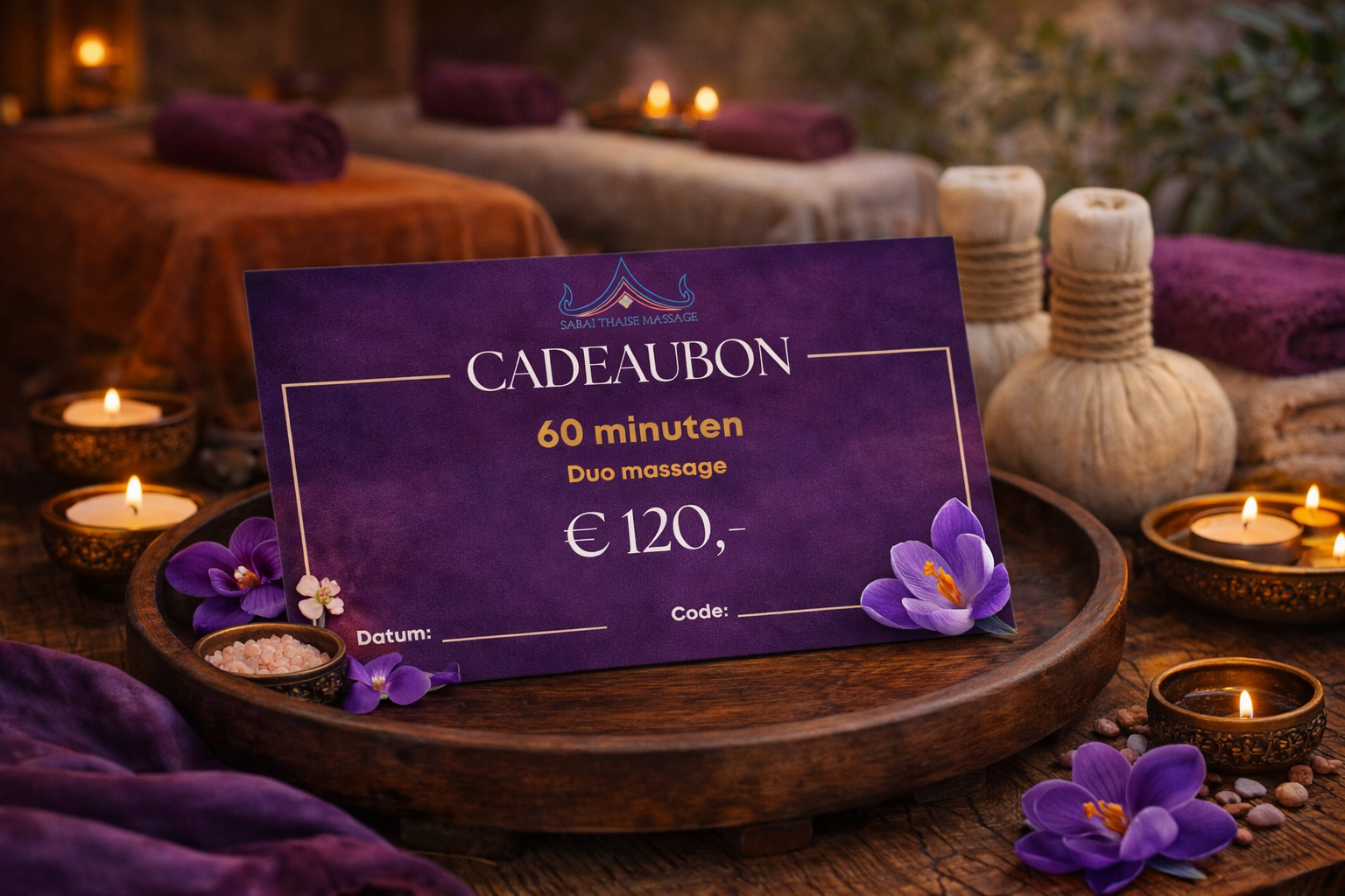 Waarde bon Duo Thaise massage 60 minuten