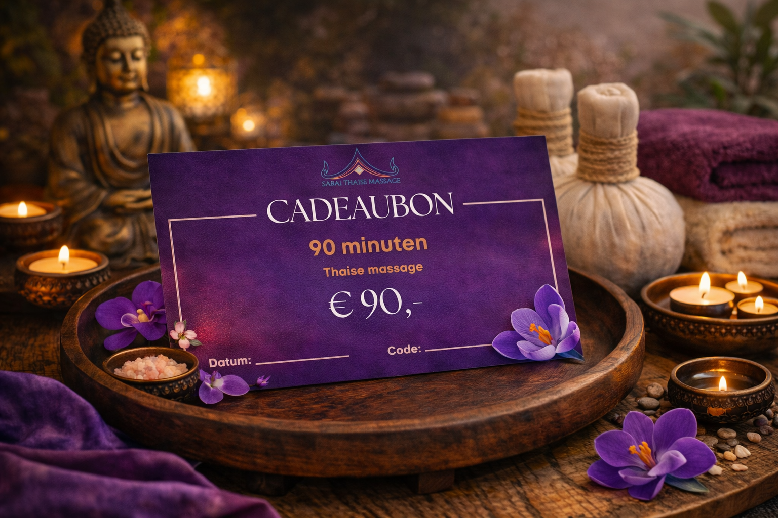 Waarde bon Thaise massage 90 minuten